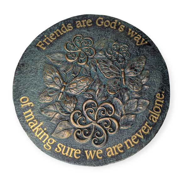 Roman Friends Garden Stepping Stone or Wall Hanging 9" Across NWT - Picture 1 of 11